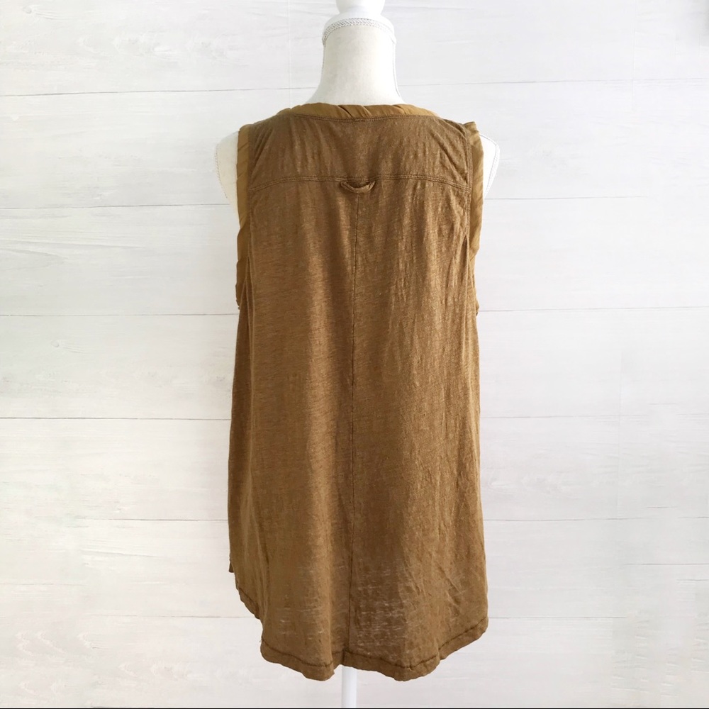 {Free People} Slouchy linen tank, M - Picture 4 of 6